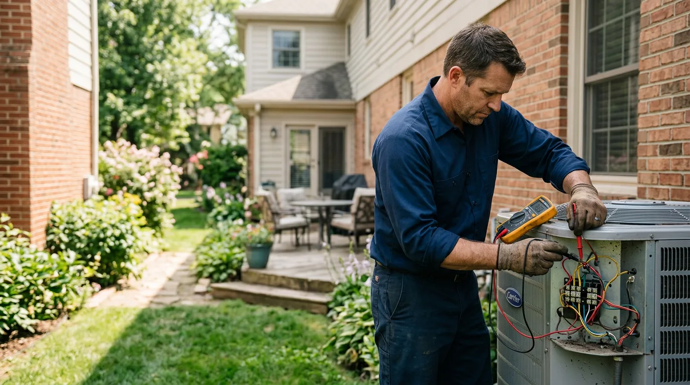 HVAC technician working near Granite, OK